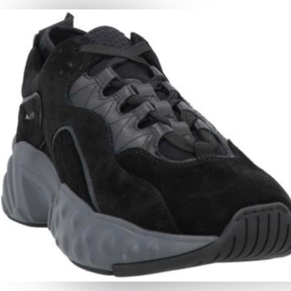 Mens Acne Studios Black Foam Platform Trainers Shoes - Picture 1 of 16